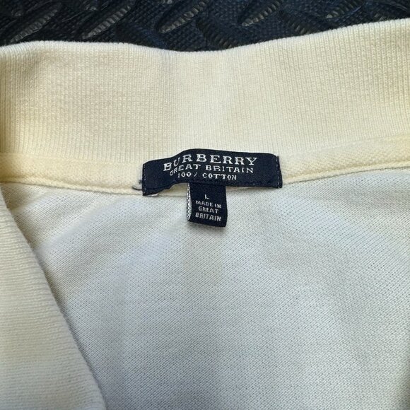BURBERRY Light Yellow Polo - Picture 3 of 3